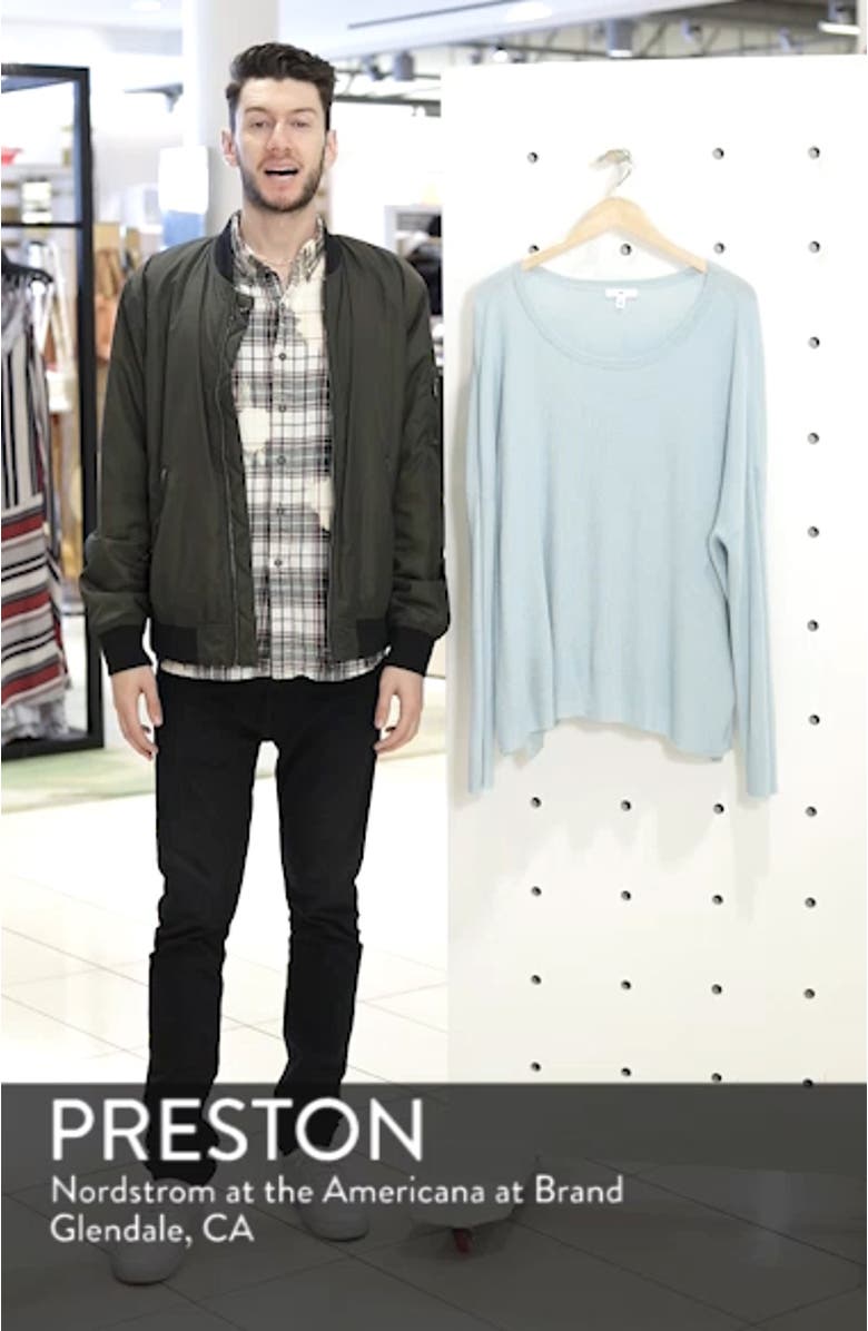 Drop Shoulder Ribbed Sweater, sales video thumbnail