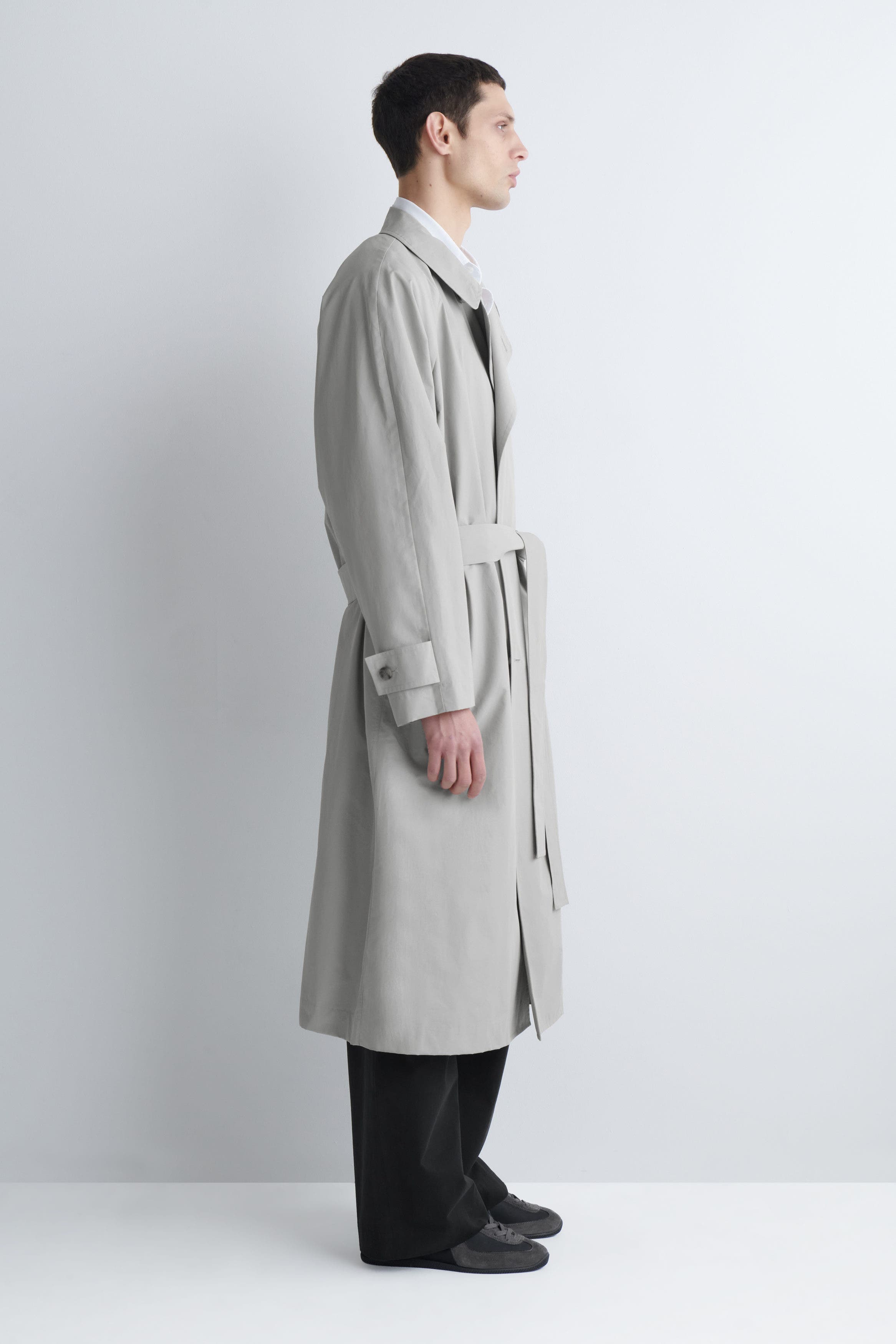 COS Nubuck And Suede Sneakers, Alternate, color, Gray