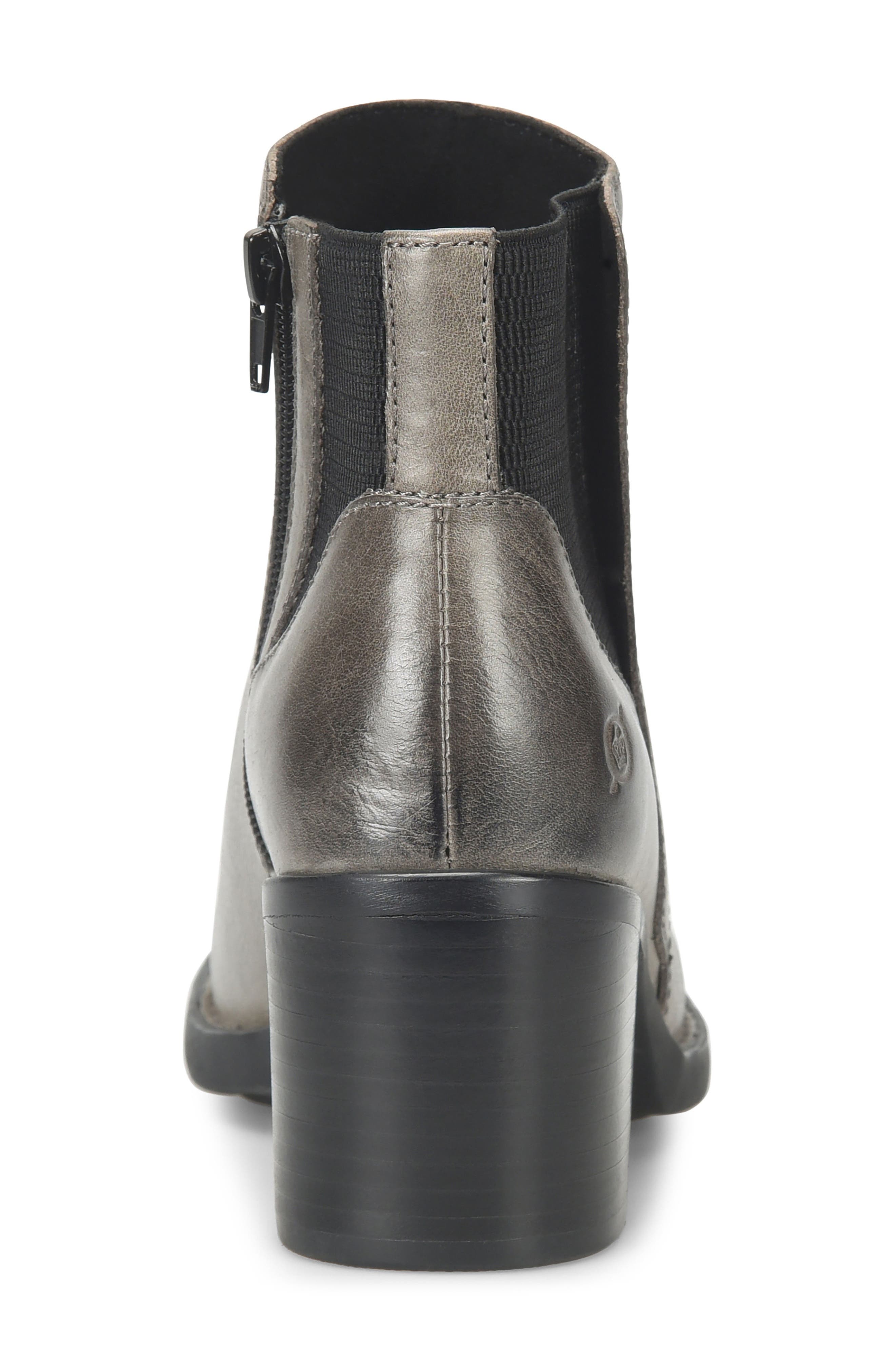 Børn Henni Bootie, Alternate, color, Grey Leather