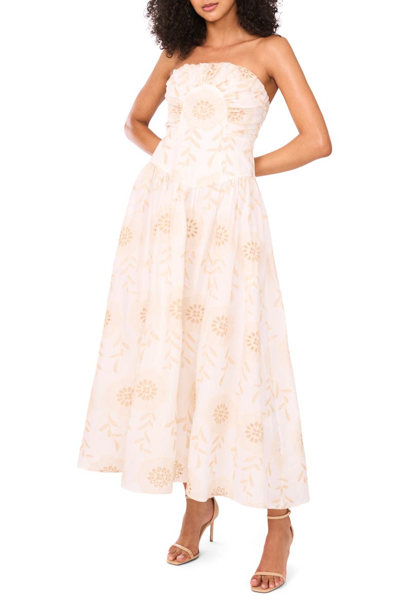 The Mercy Strapless Dress, Main, color, LUCENT WHITE