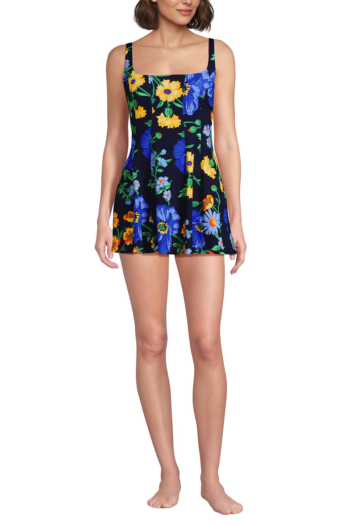 Navy/Exploded Poppy Floral