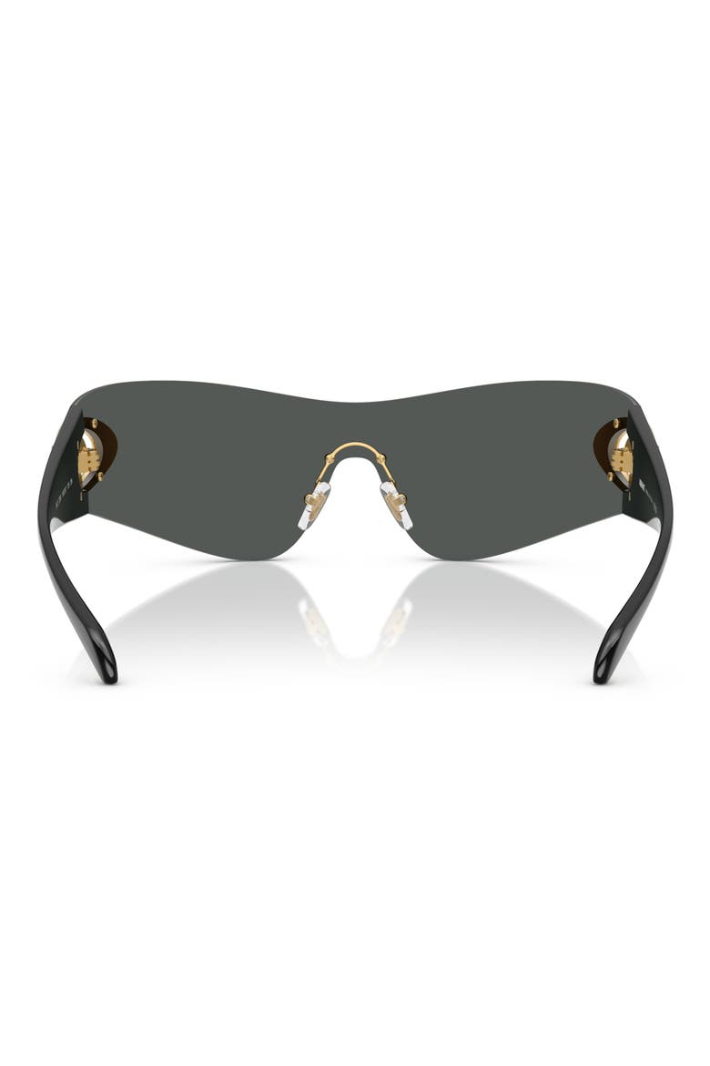 142mm Pillow Shield Sunglasses, Alternate, color, DARK GREY