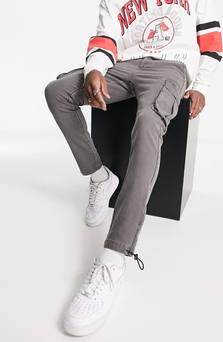 ASOS DESIGN Skinny Cargo Pants, Main, color,