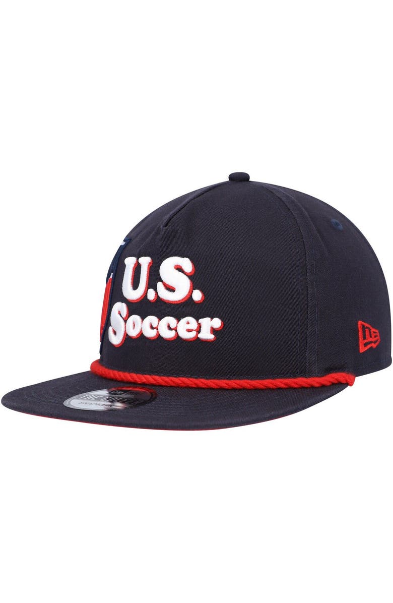 New Era Men's New Era Navy USMNT Heritage The Golfer Snapback Hat, Alternate, color, Navy