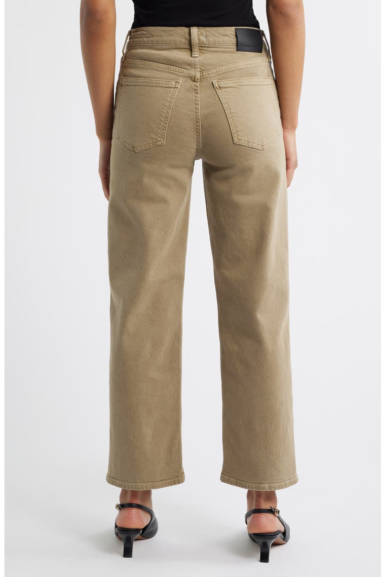 Palma High Waist Ankle Straight Leg Jeans, Alternate, color, BEZAL OLIVE GREEN