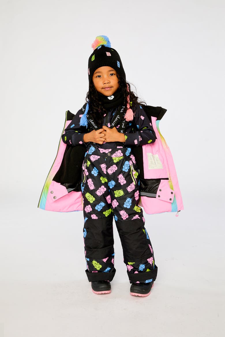 Play Gradient Jacket & Gummy Bear Pants Two Piece Snowsuit, Alternate, color, Multicolor Gradient