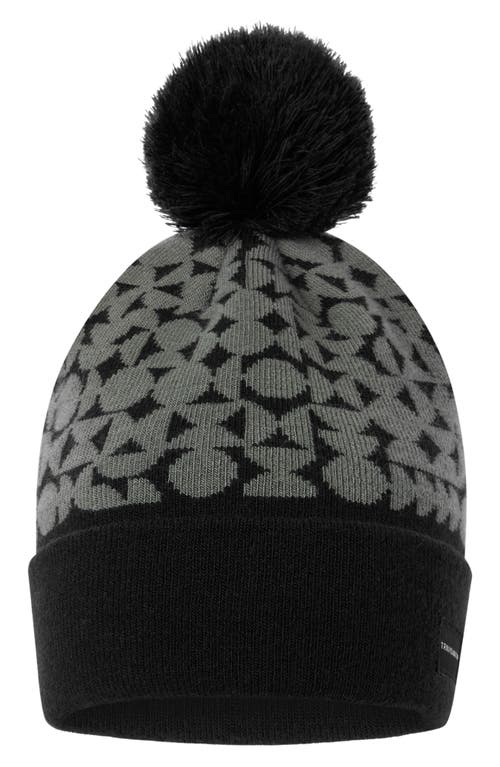 Travismathew London Air Pompom Beanie In Black