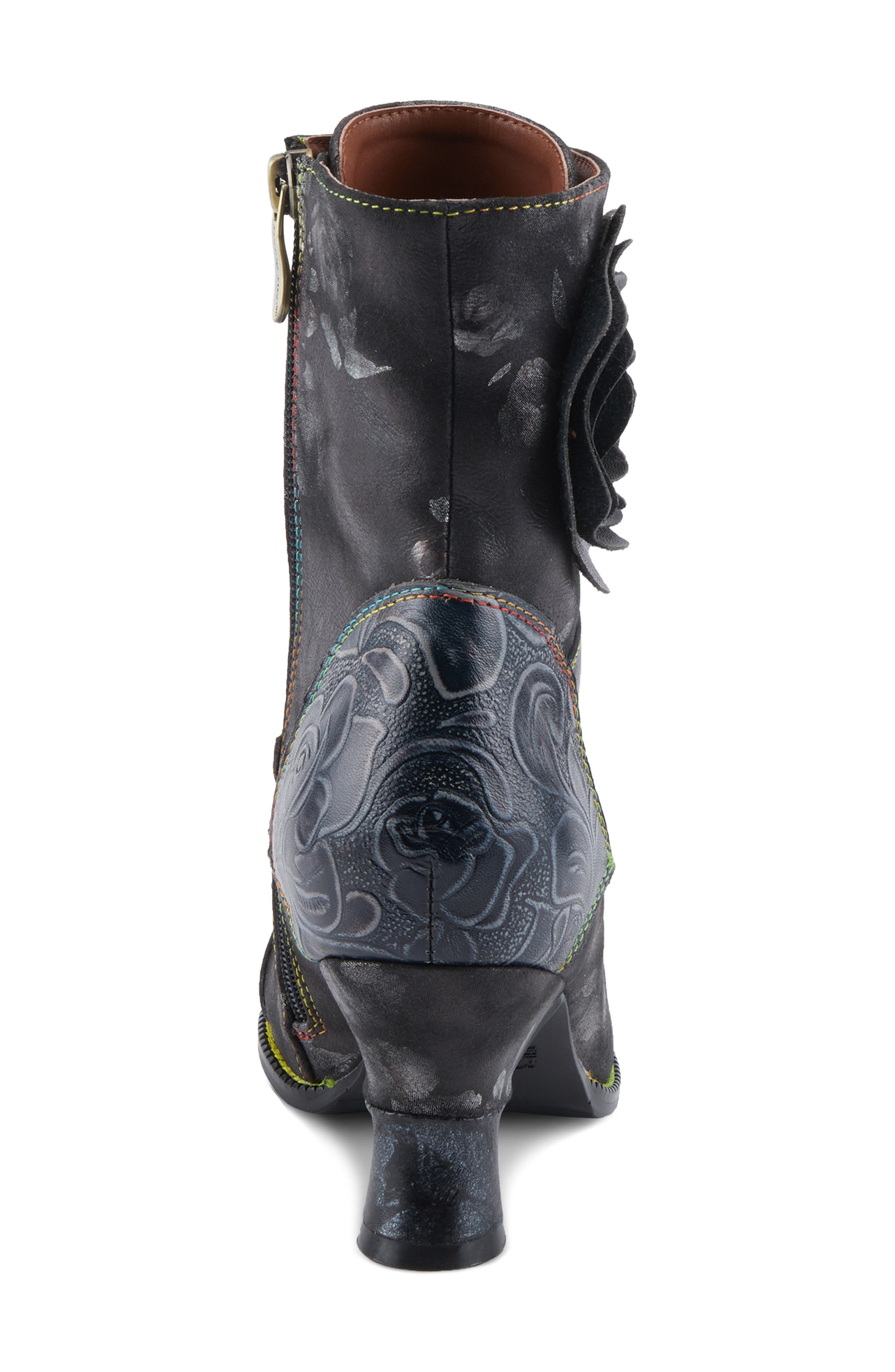 L'Artiste by Spring Step Roselia Lace-Up Cap Toe Bootie, Alternate, color, 