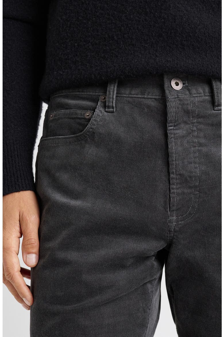 Corduroy 5-Pocket Pants, Alternate, color, ASPHALT