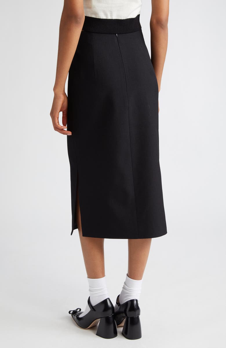 Shushu/Tong Double Slit Wool & Silk Sweater Skirt, Alternate, color, 