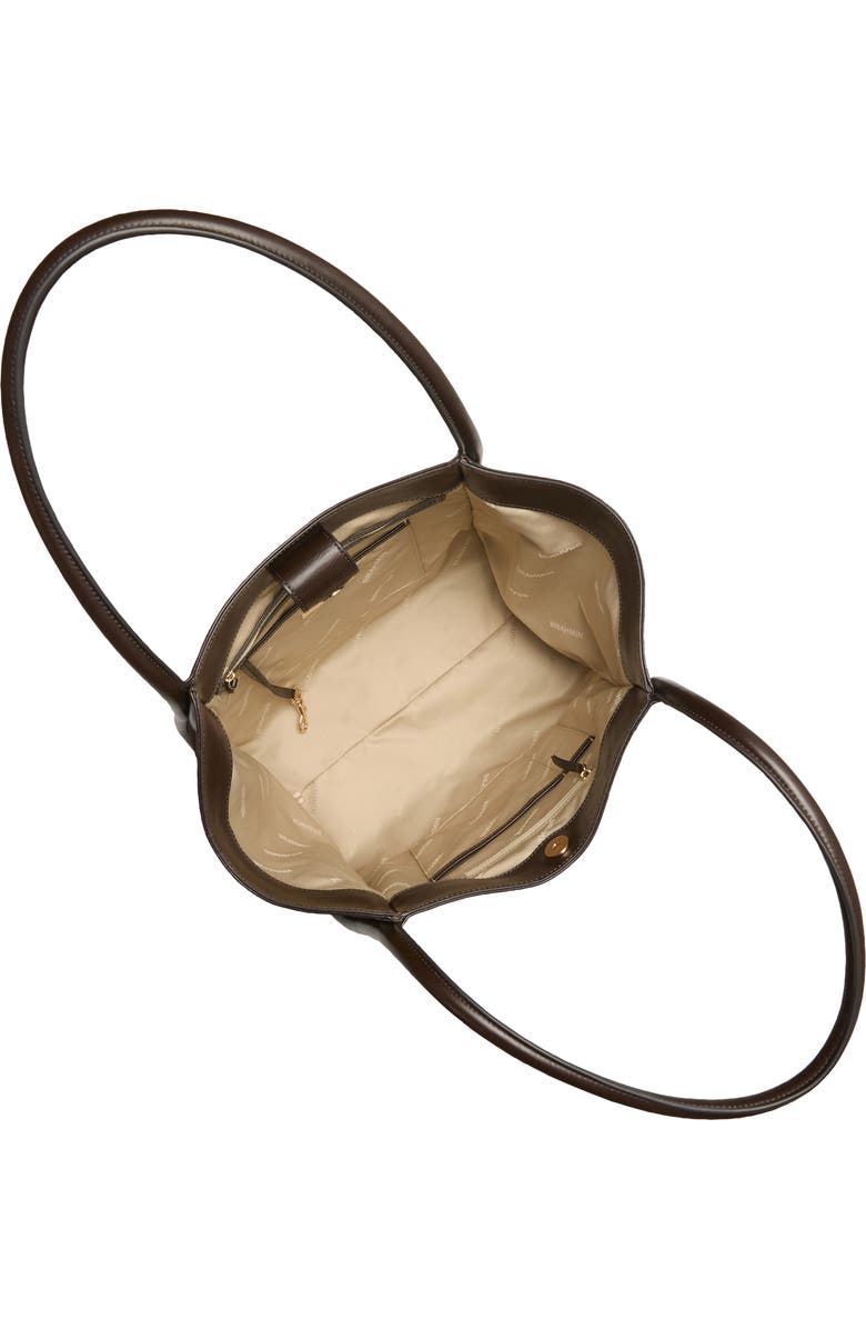 Brahmin Bailee Leather Tote, Alternate, color, Chocolate Deveron