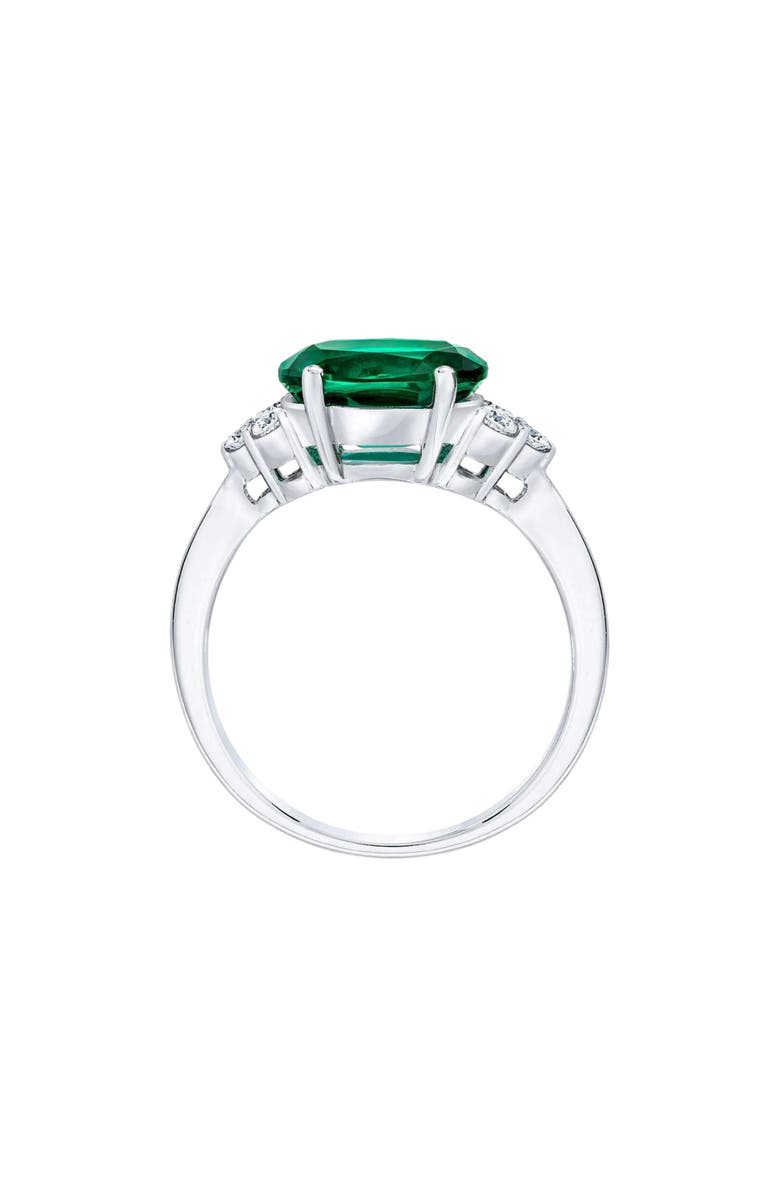 Bliss Diamond 3 1/4Ct Oval Emerald & Lab Grown Diamond Ring in 10k or Gold, Alternate, color, 