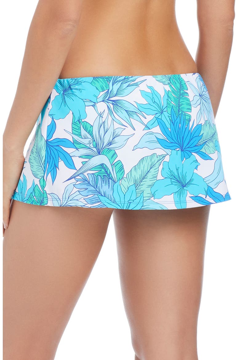 High Waist Skirted Bikini Bottoms, Alternate, color, COOL