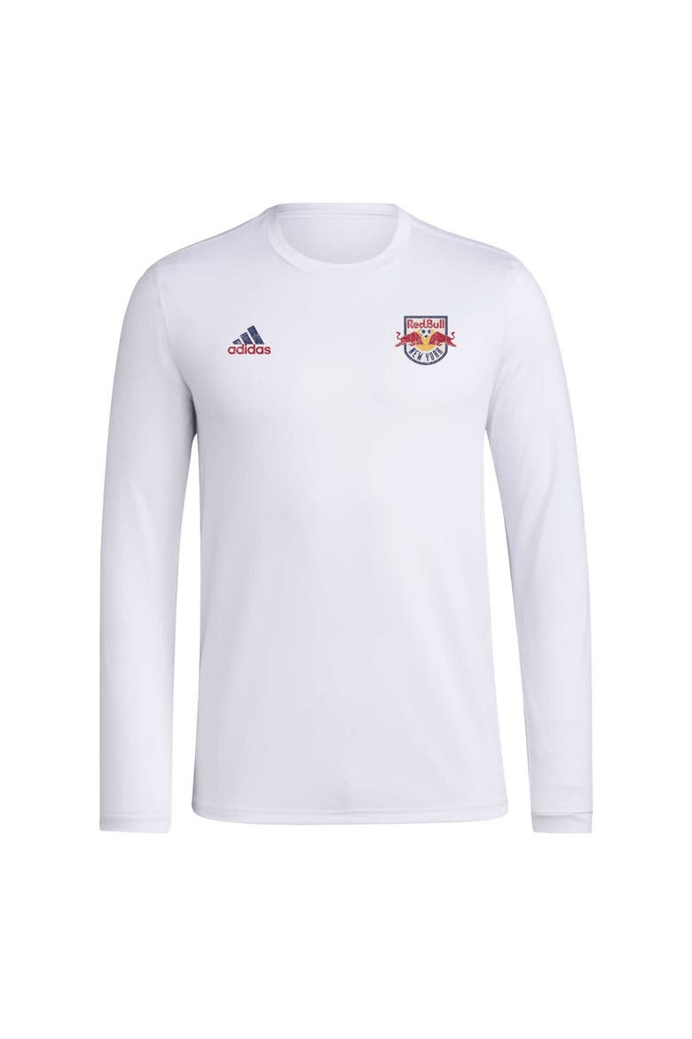 Men's adidas White New York Red Bulls Local Stoic Long Sleeve T-Shirt, Alternate, color, White