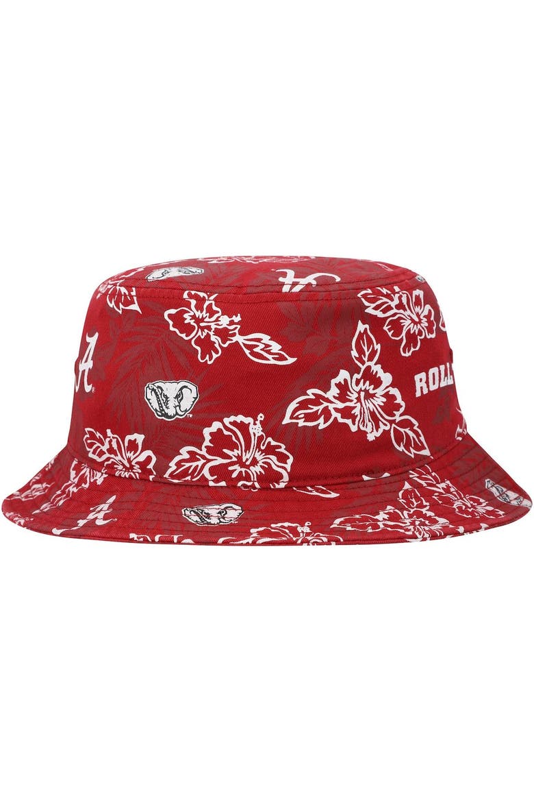 Men's Reyn Spooner Crimson Alabama Crimson Tide Floral Bucket Hat, Alternate, color, Crimson