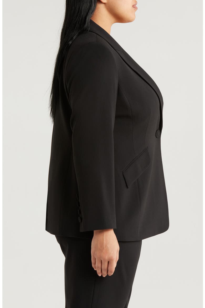 One-Button Blazer, Alternate, color, BLACK