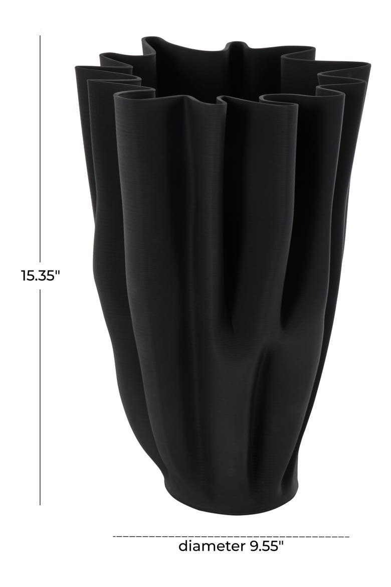 Ceramic Vase, Alternate, color, BLACK