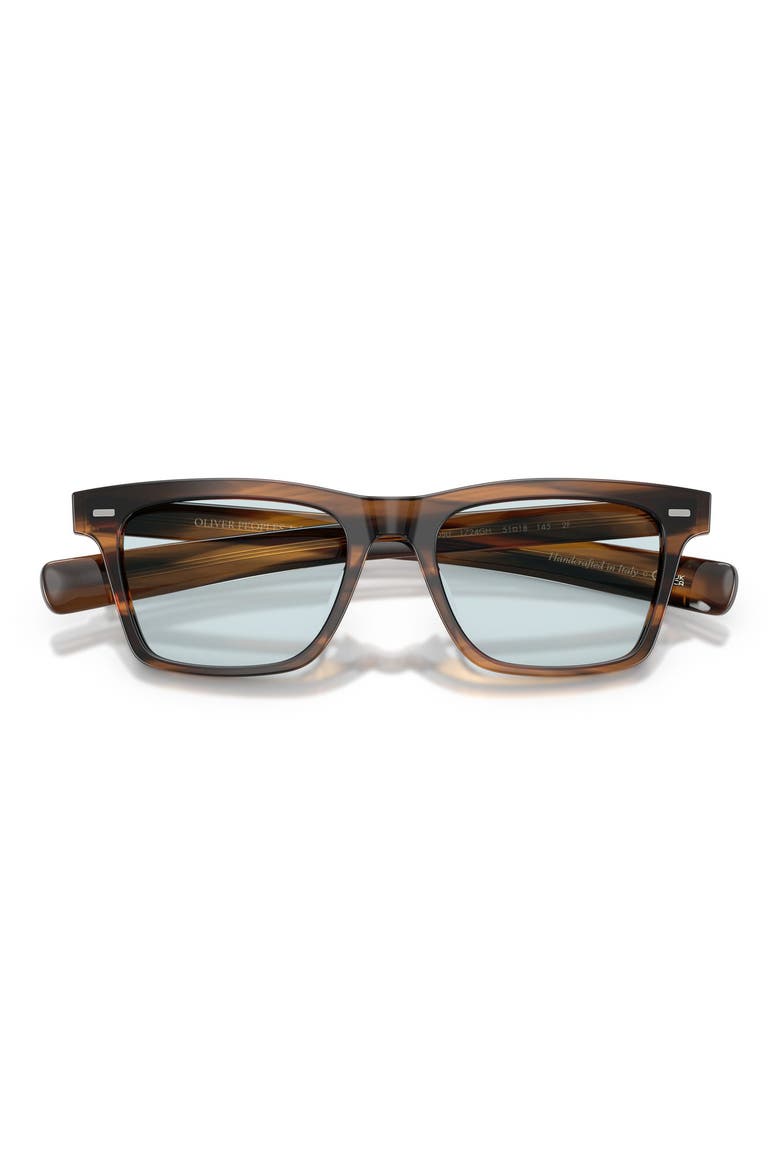 Maestro 51mm Pillow Sunglasses, Alternate, color, TUSCANY TORTOISE / SKY BLUE