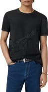 John Varvatos Eagle Embroidered Organic Cotton T-Shirt
