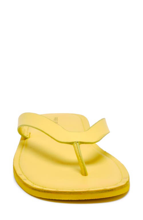 Shop Free People Sona Flip Flop In Lemon