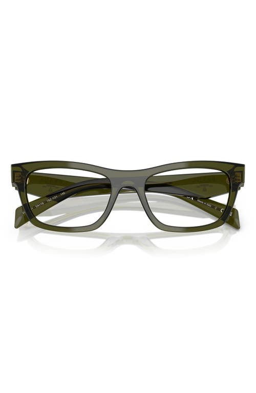 Prada 54mm Butterfly Optical Glasses In Clear