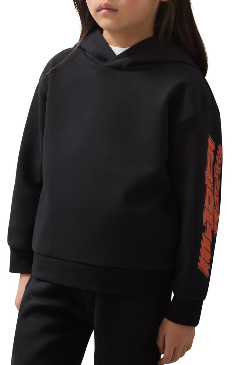 Reiss Kids' Zak Sr. Race Graphic Cotton Hoodie, Alternate, color, 
