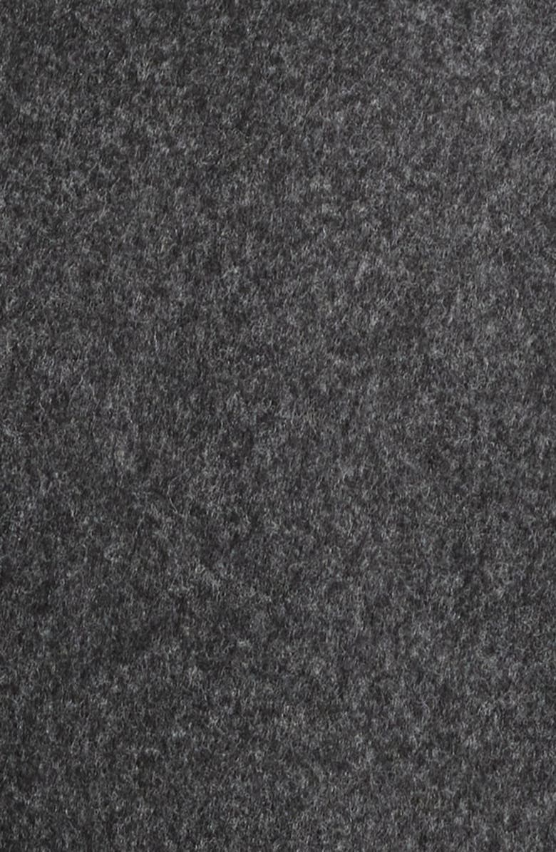 Sam Edelman Faux Fur Collar Zip-Up Jacket, Alternate, color, Charcoal