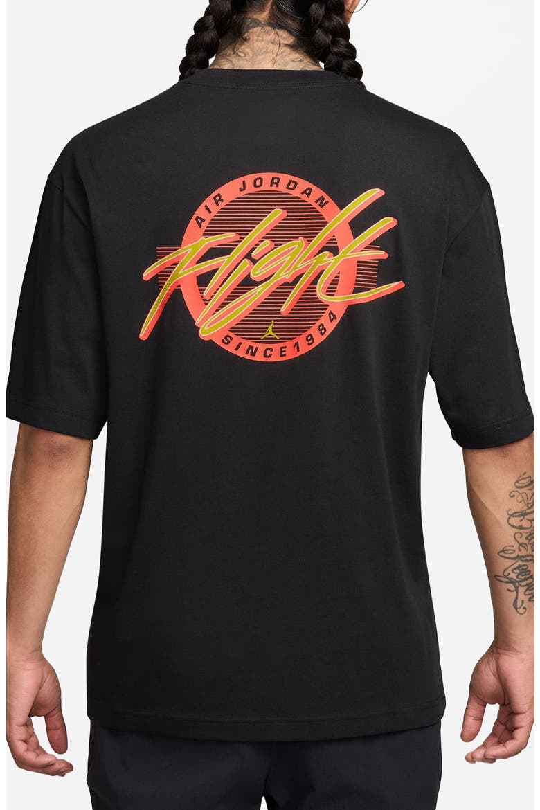 Flight Graphic T-Shirt, Alternate, color, BLACK