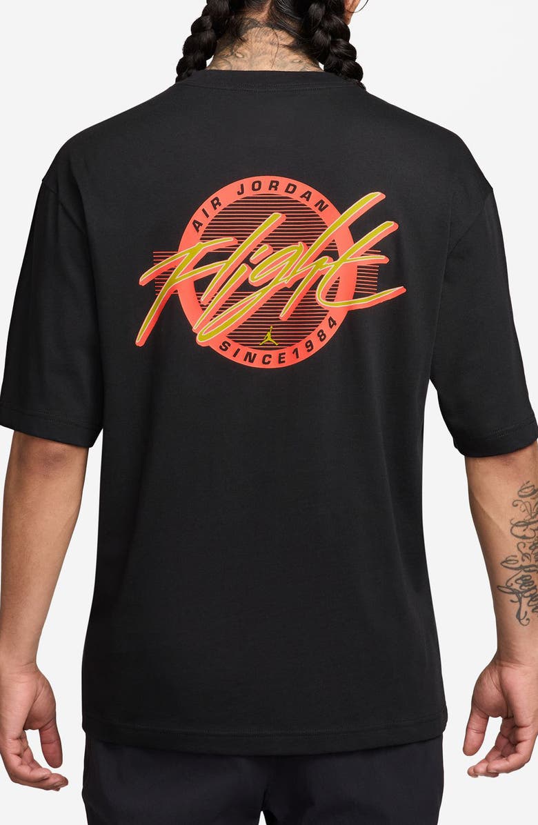 Jordan Flight Graphic T-Shirt, Alternate, color, Black