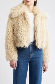BOSS Orange Cefura Faux Fur Jacket