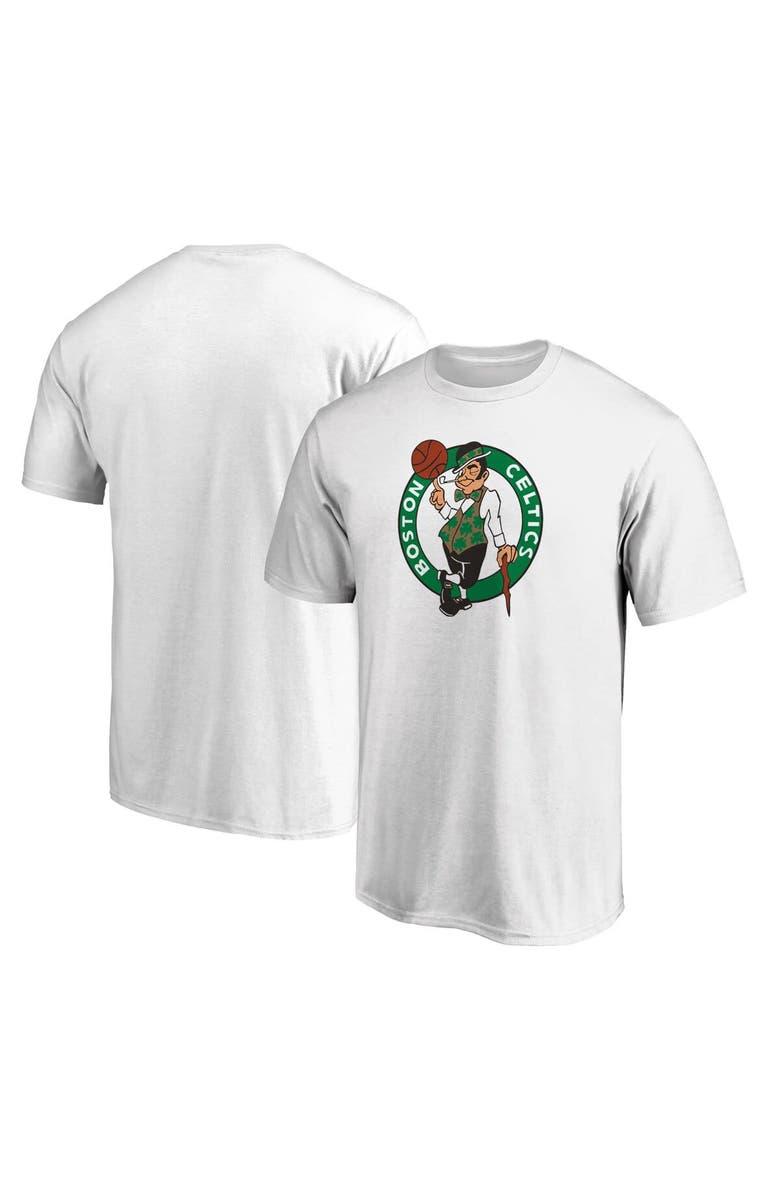 FANATICS Men's Fanatics Branded White Boston Celtics Primary Team Logo T-Shirt, Main, color, 