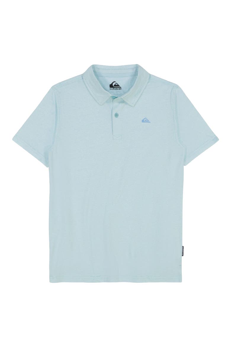Kids' Sunset Cruise Cotton Polo, Main, color, ISLAND WATERS