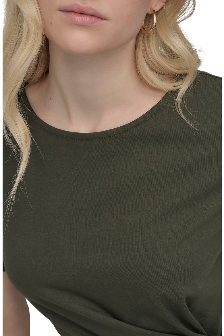 Faux Wrap Dress, Alternate, color, FATIGUE