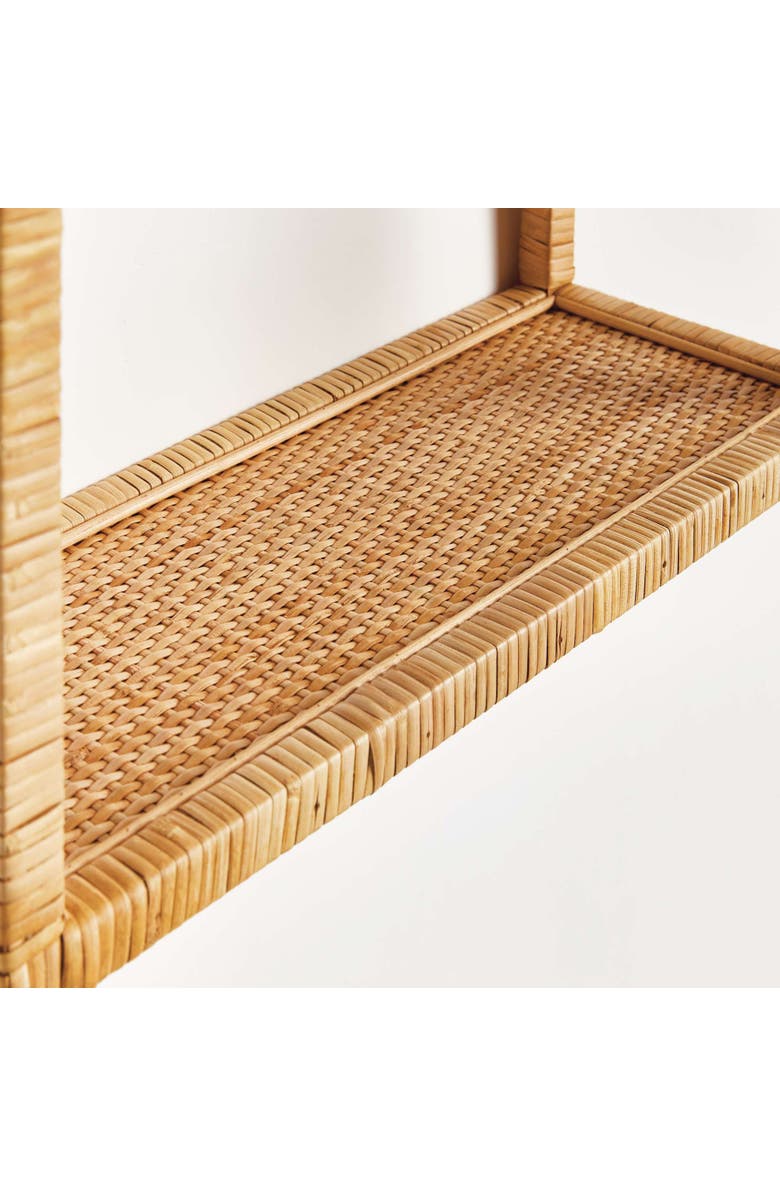 Napa Home & Garden New Haven 3-Tier Curio Decorative Wall Shelf, Alternate, color, Beige