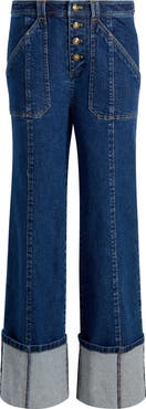 Cinq à Sept Benji Cuffed Wide Leg Jeans