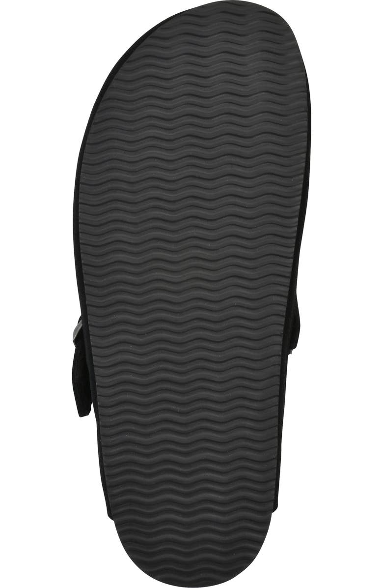 White Mountain Footwear Bari Faux Shearling Footbed Suede Mule, Alternate, color,