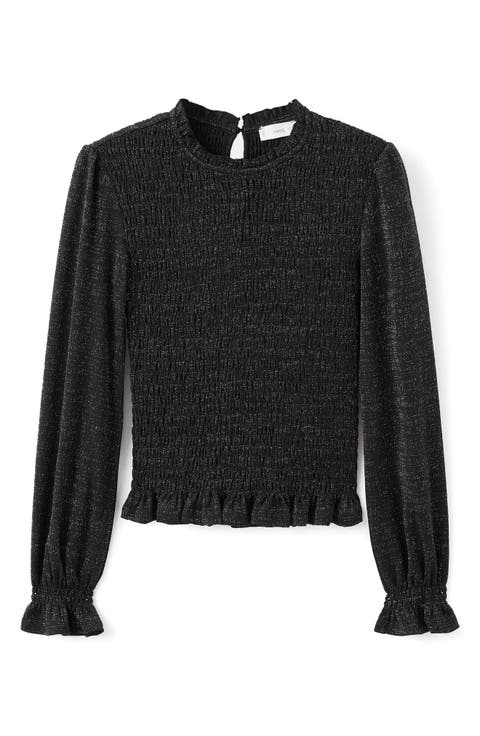 Ruffle Long Sleeve Top