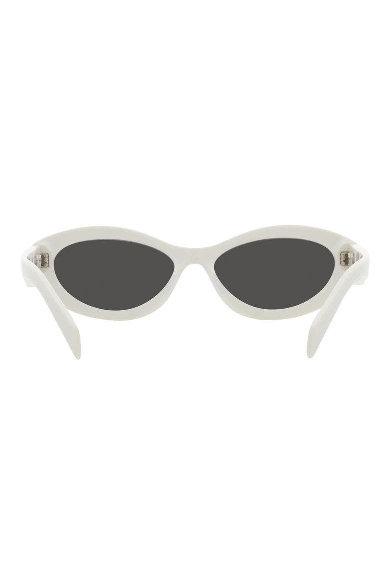 55mm Irregular Sunglasses, Alternate, color, BONE