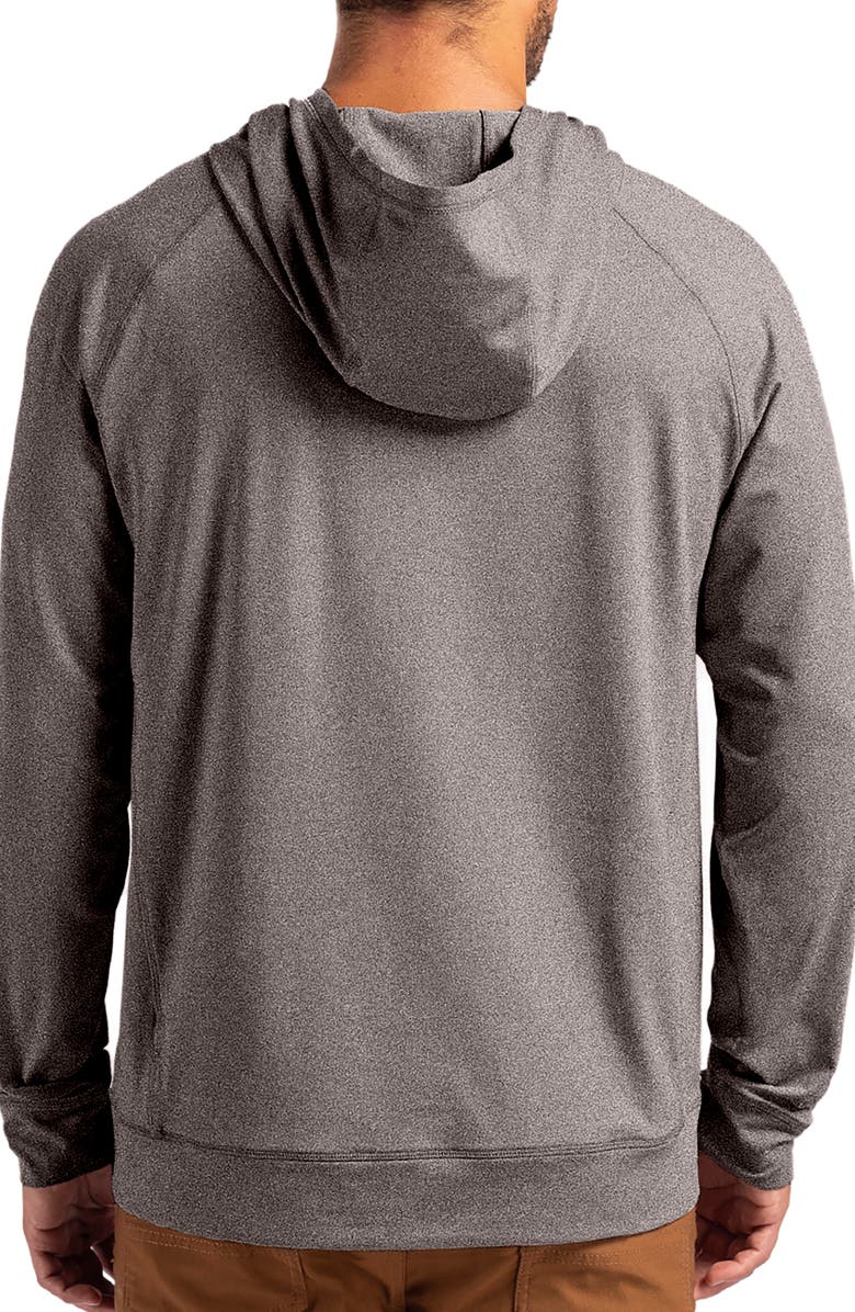 Cutter & Buck Adapt Heather Hooded Pullover, Alternate, color, Black Heather