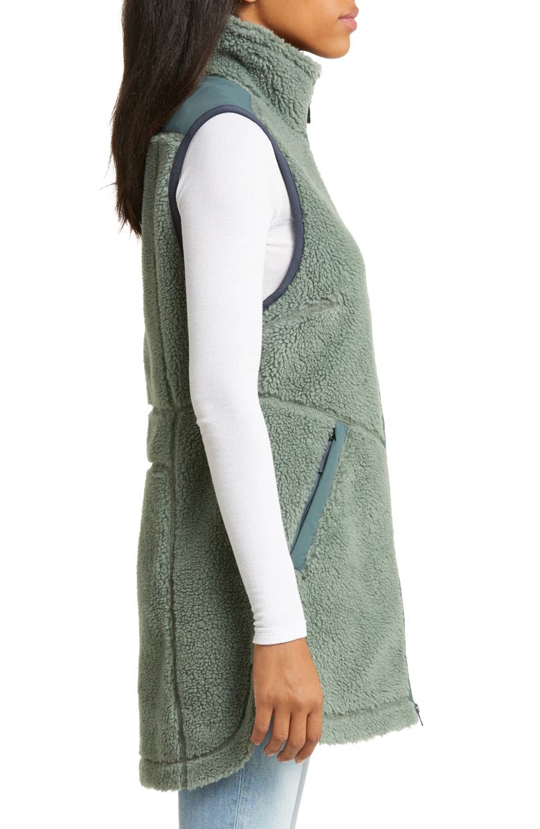 L.L.Bean Fleece Zip Vest, Alternate, color, Sea Green