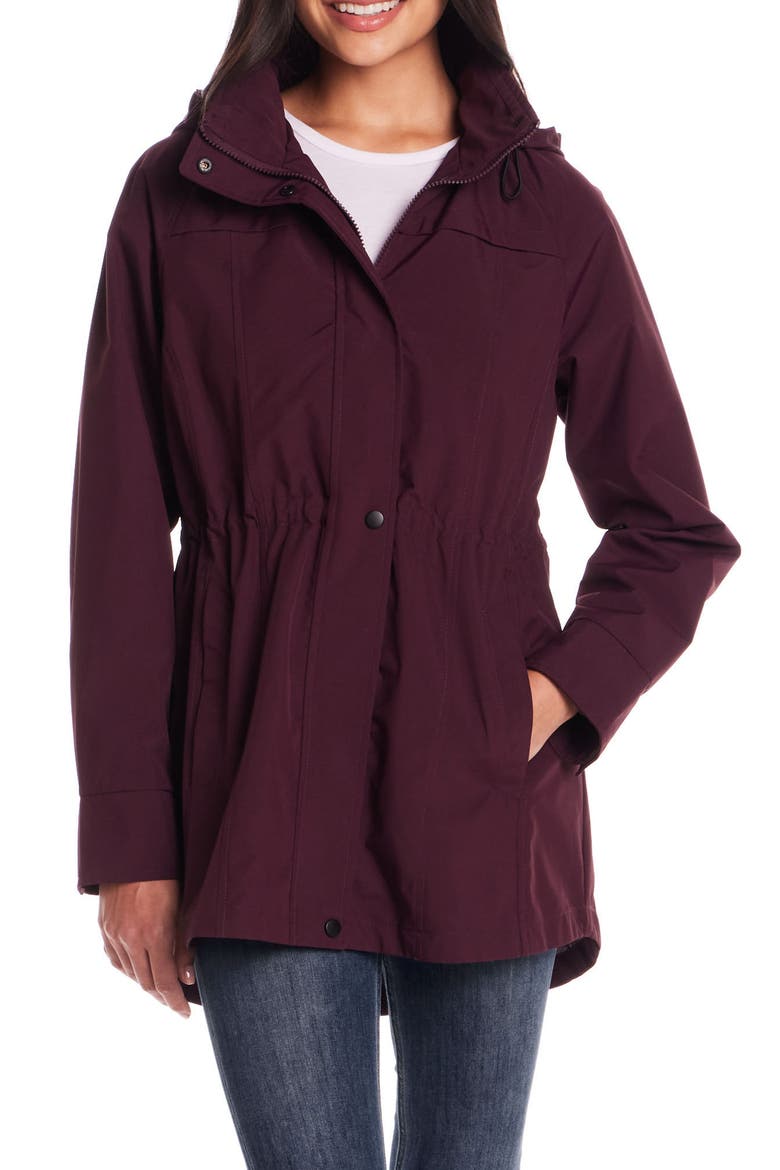 Water Resistant Packable Jacket, Main, color, BLACKBERRY