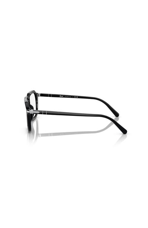 Persol 48mm Square Optical Glasses In Black