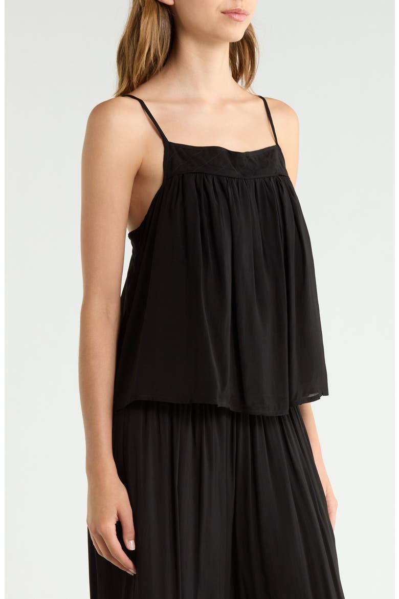 Flowy Cover-Up Camisole, Alternate, color, BLACK