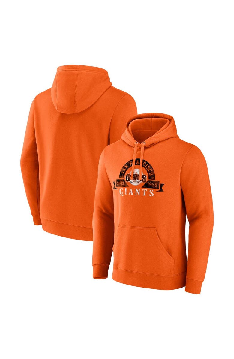 MAJESTIC Men's Majestic Orange San Francisco Giants Utility Pullover Hoodie, Alternate, color, 