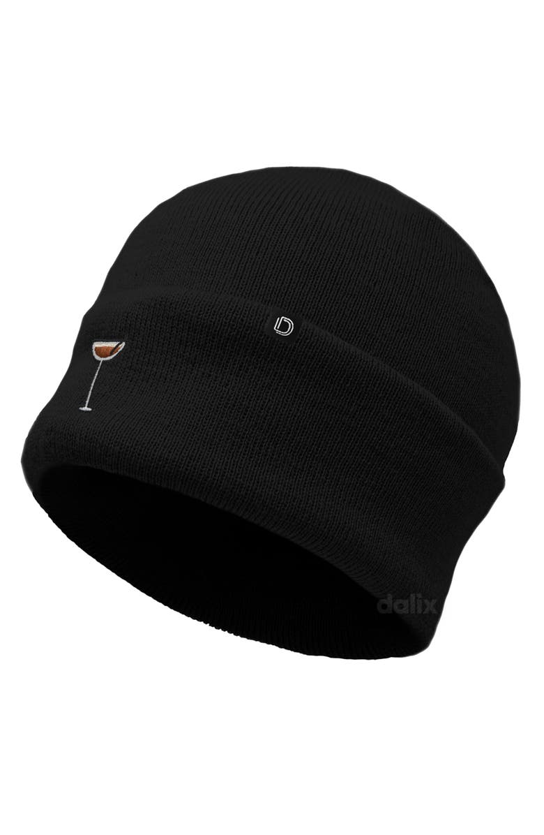 Dalix Coffee Martini Beanie Cap, Alternate, color, Black