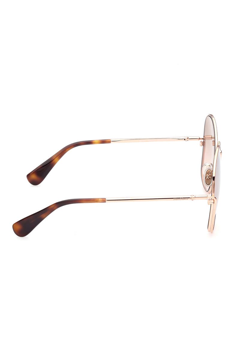 60mm Geometric Sunglasses, Alternate, color, GOLD/ OTHER / BROWN MIRROR