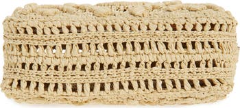 Tory Burch★Mini Miller T Monogram Raffia Crossbody かぎ針編 Mini Miller Raffia Crossbody Bag: Women's Designer Crossbody