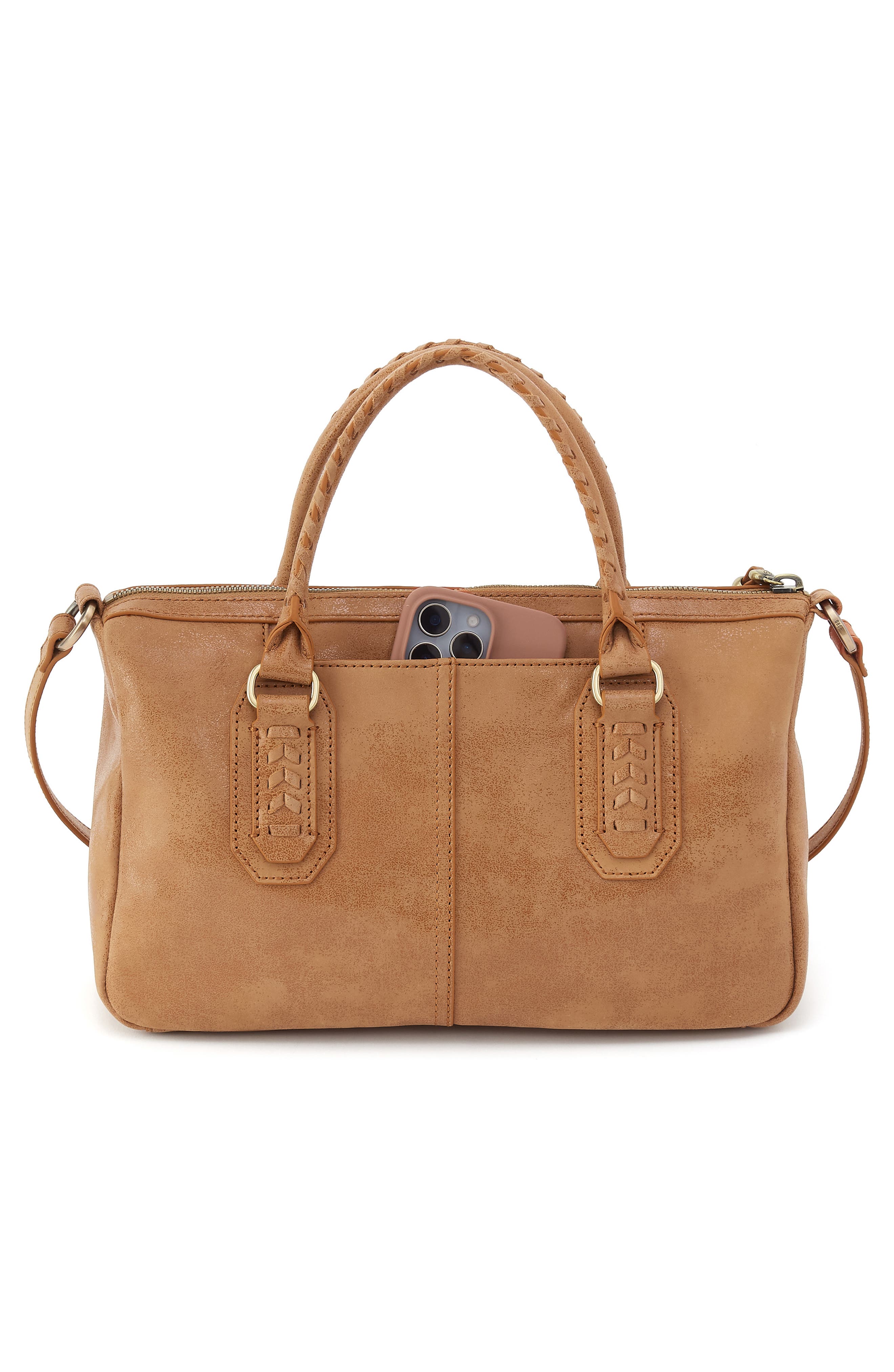HOBO Expedition Leather Satchel, Alternate, color, Whiskey
