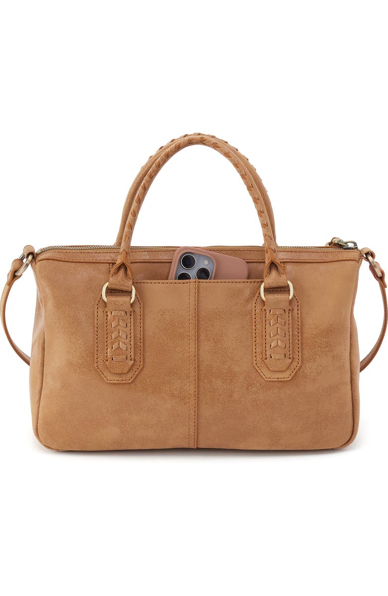 HOBO Expedition Leather Satchel, Alternate, color, Whiskey