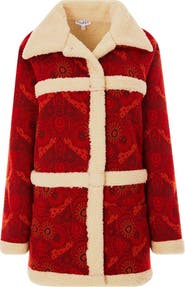 KAHINDO Maputo Shearling Printed Coat
